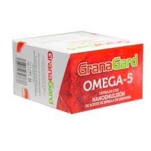 Cargar imagen en el visor de la galería, GRANAGARD OMEGA-5 CAJA CON FRASCO CON 60 CAPS.