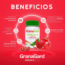 Cargar imagen en el visor de la galería, GRANAGARD OMEGA-5 CAJA CON FRASCO CON 60 CAPS.