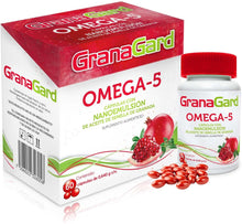 Cargar imagen en el visor de la galería, GRANAGARD OMEGA-5 CAJA CON FRASCO CON 60 CAPS.
